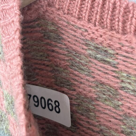 MOUSSIE Sweater 38 CatsWool Blend 70s Susan Brisol Jacquard Floral Jumper VTG HK - Picture 14 of 14